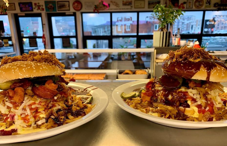 Bøfsandwich i Aarhus